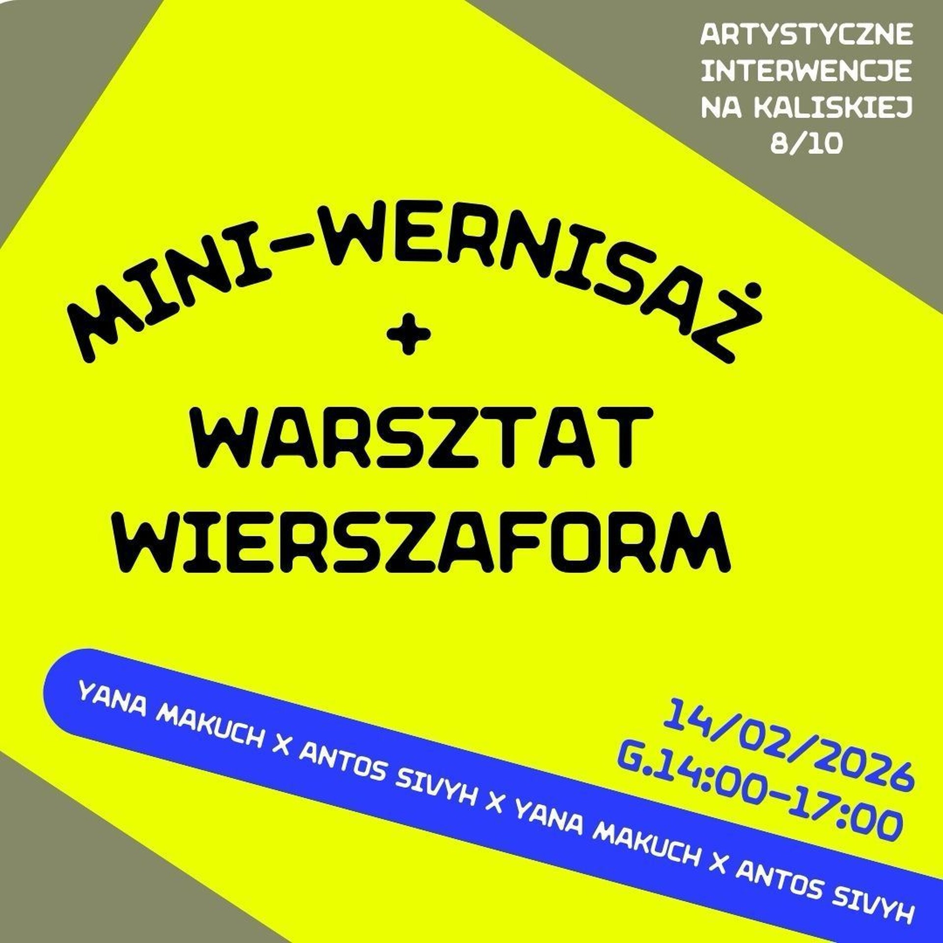 Ilustracja aktualności Artystyczne interwencje na Kaliskiej 8/10 | Wernisaż